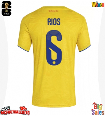 Colombia Richard Rios #6 Replica Home Stadium Shirt for Women World Cup 2026 Short Sleeve